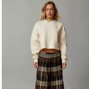BDG Urban Outfitters Collared Pullover Cropped Sweatshirt